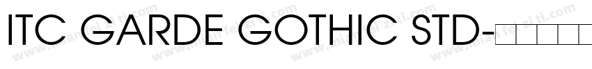 ITC GARDE GOTHIC STD字体转换